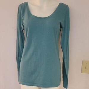 Women's Teal Long Sleeve Top